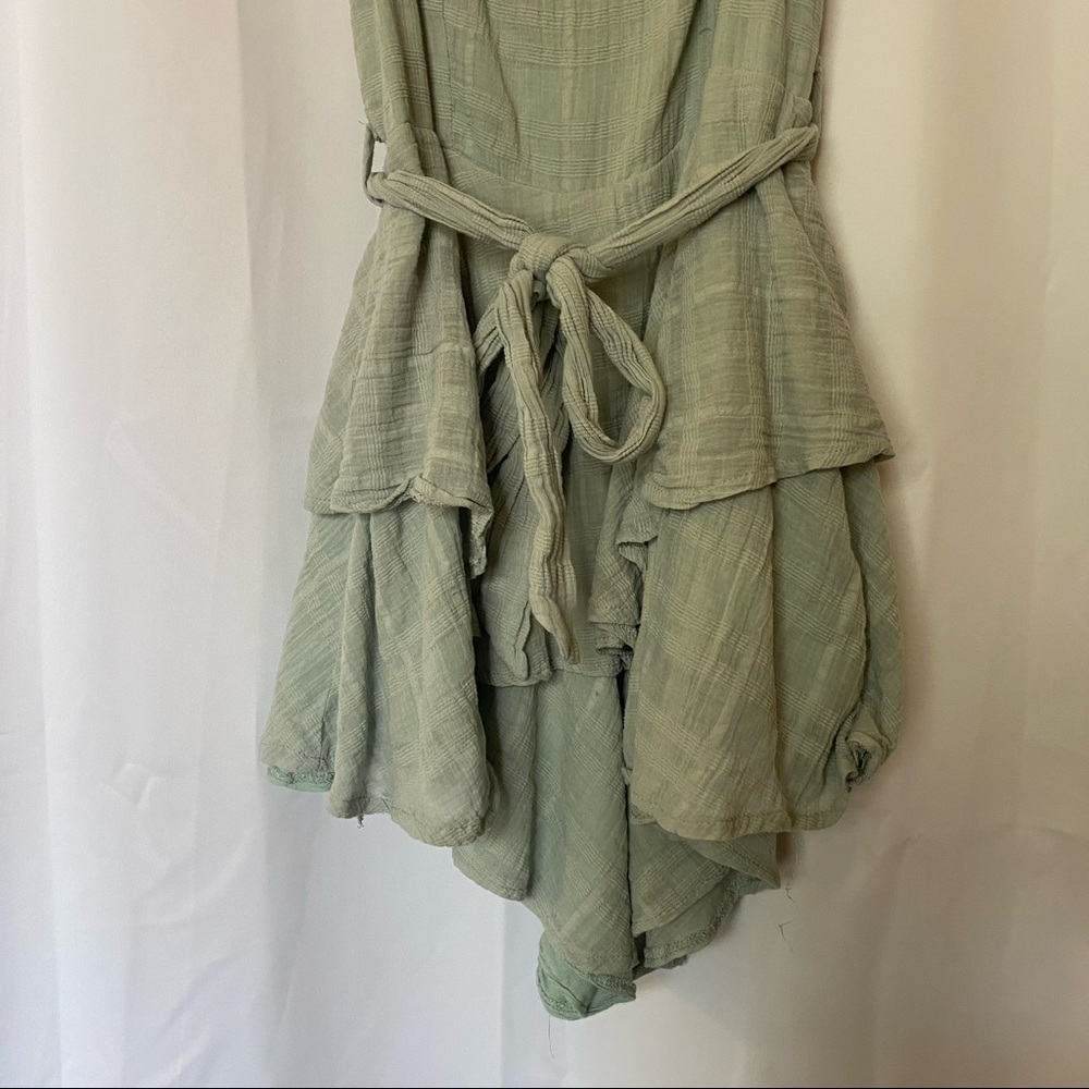 sage green green romper - Picture 3 of 6